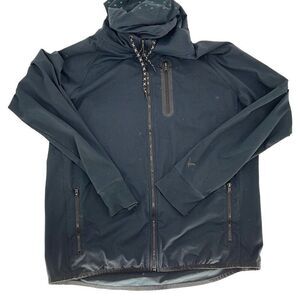 American Eagle Outfitters‎ Men's Extreme Flex Full Zip Hooded Jacket Black Large